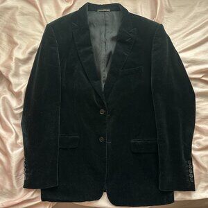 Zara Man Black Velvet Blazer Size EUR 54 (US 44)
